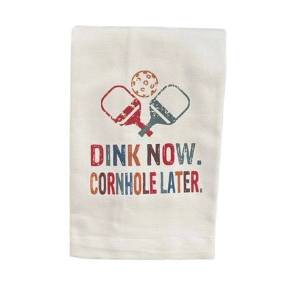 FIRST PICKLEBALL then CORNHOLE