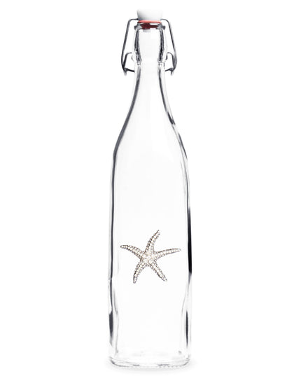 Starfish Jeweled Swing Top Bottle