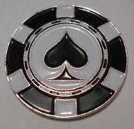 Poker Chip Spades Ball Marker