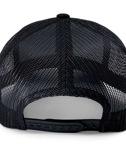 Retro Trucker Pull Patch Hat By Snapback - Black