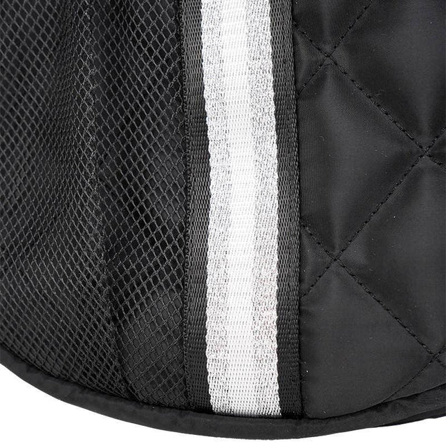 Pickleball Bag Black w/White/Silver Stripe