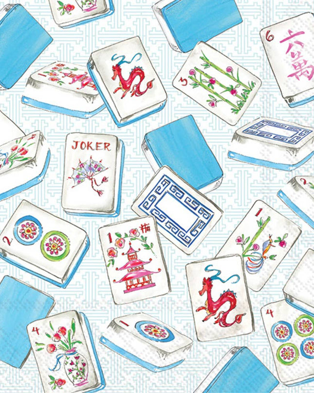 Paper Cocktail Napkins Pack of 20 Rosanne Beck Mahjong SL