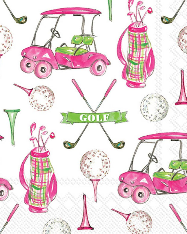 Paper Cocktail Napkins Pack of 20 Rosanne Beck Girly Golf