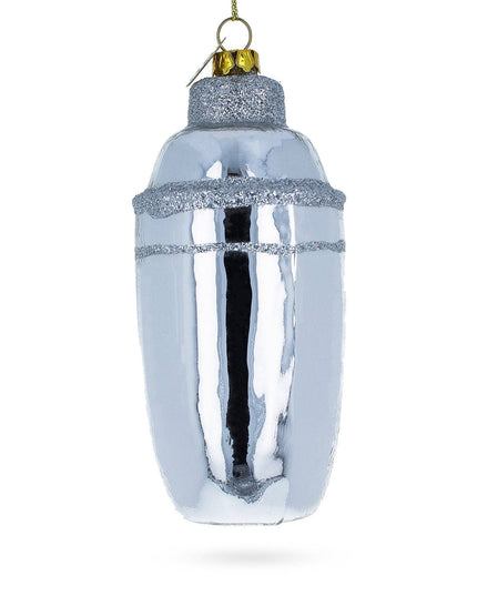Bar Cocktail Shaker Glass Ornament
