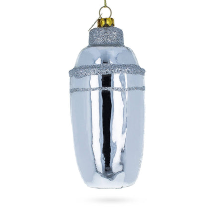 Bar Cocktail Shaker Glass Ornament