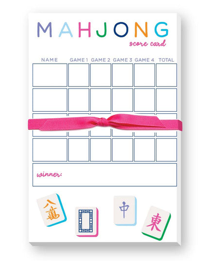MAHJONG SCORING NOTEPAD