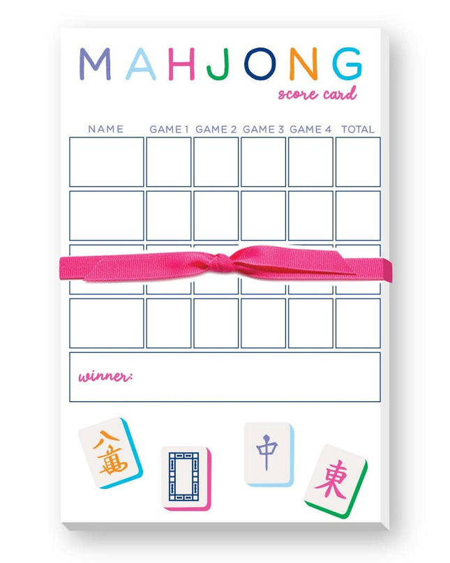MAHJONG SCORING NOTEPAD