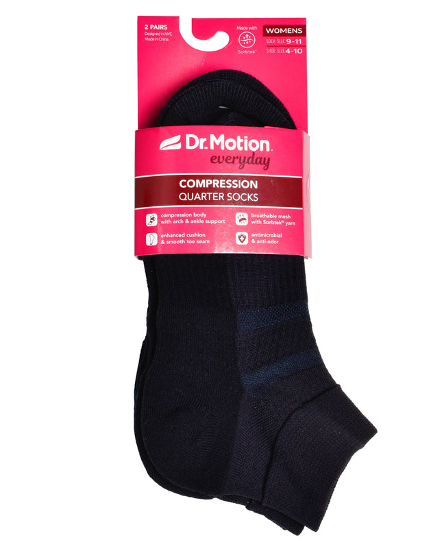 Solid Half-Cushion | Quarter Compression Socks For Women
