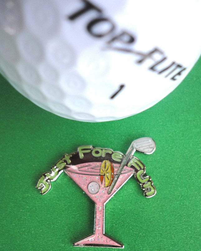 Pink Martini Glass Ball Marker