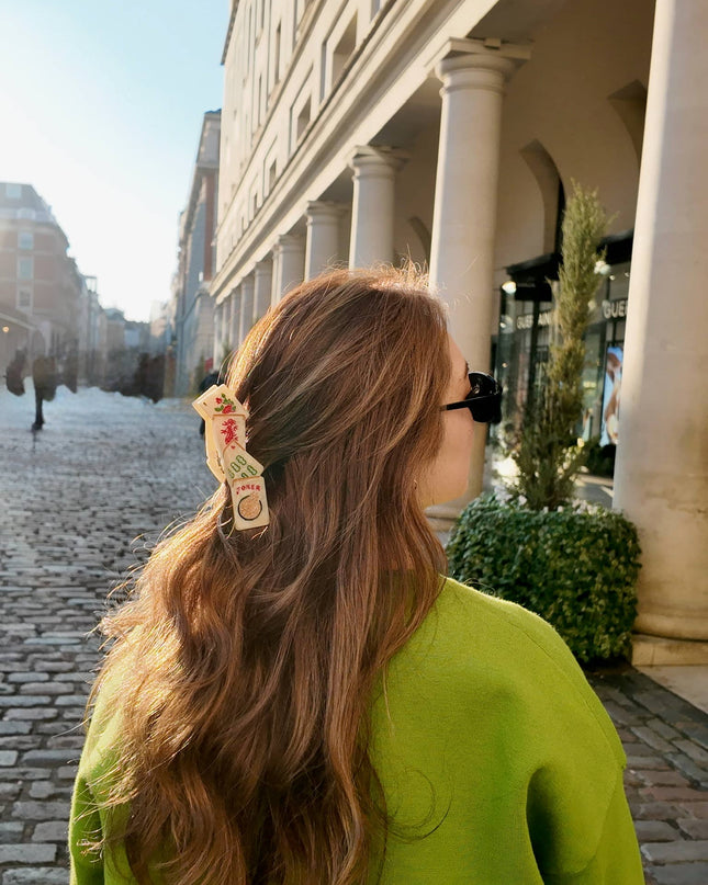 Hand-painted Mahjong Claw Hair Clip | Eco-Friendly