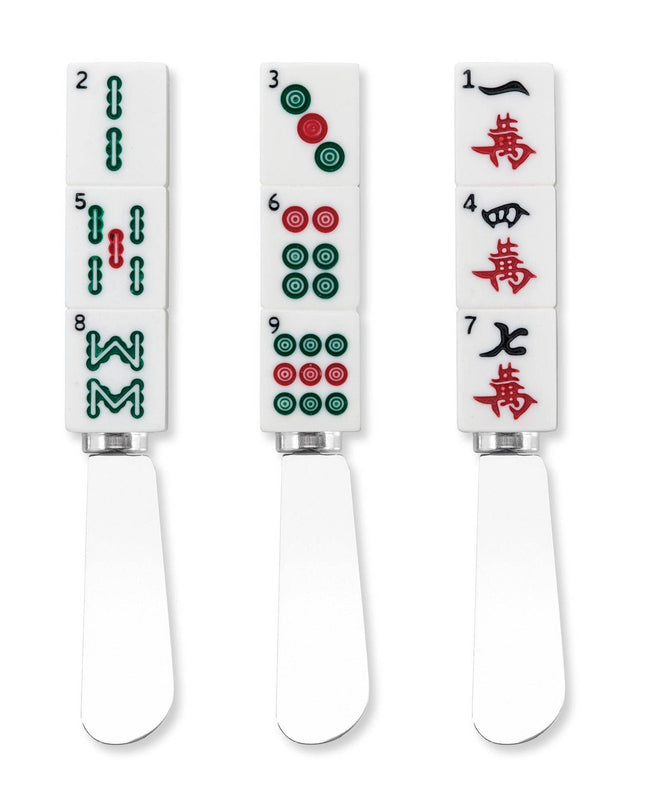 3-Piece Mahjong Bam Dot Crack Cheese Spreader