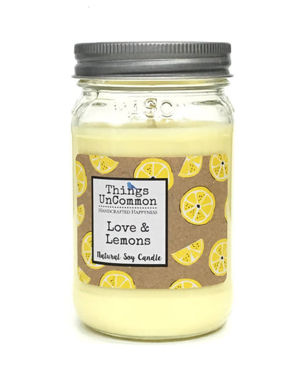 Modern Mason soy candle - Love & Lemons