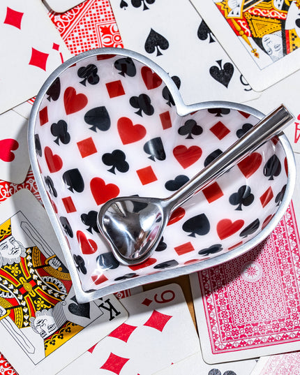 Happy Card Heart - Canasta Heart with Heart Spoon