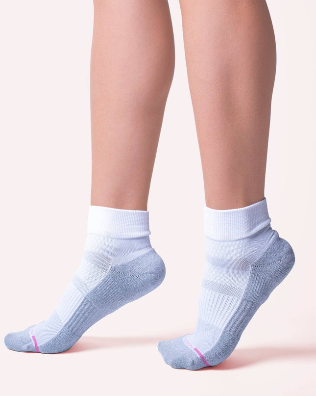 Solid Half-Cushion | Quarter Compression Socks For Women