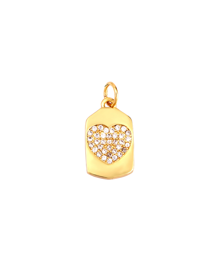 Heart of Gold Charm~ 18k Gold Plated Charm