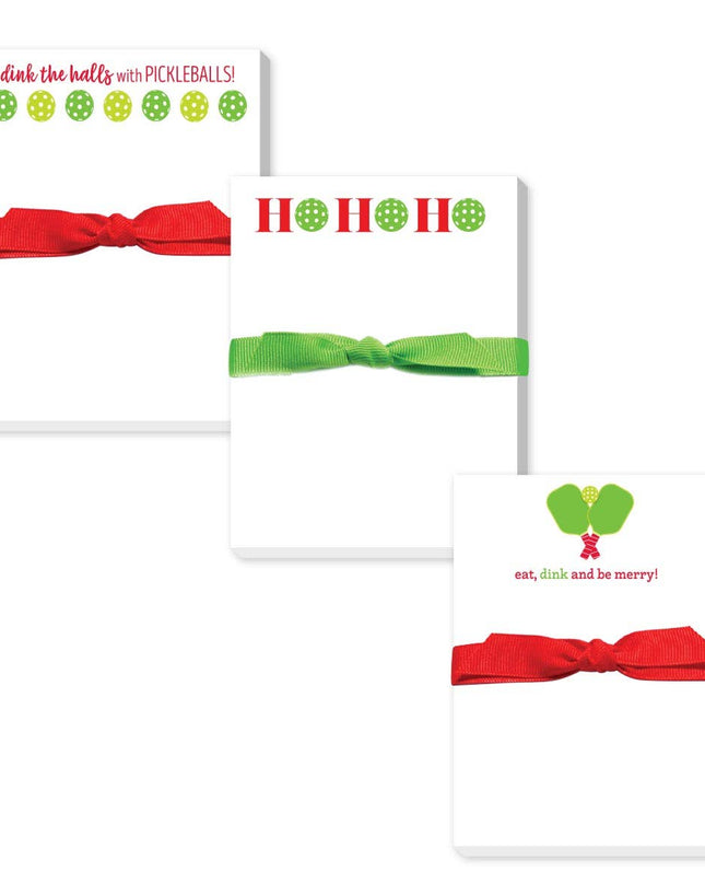 HOLIDAY PICKLEBALL MINI NOTEPADS