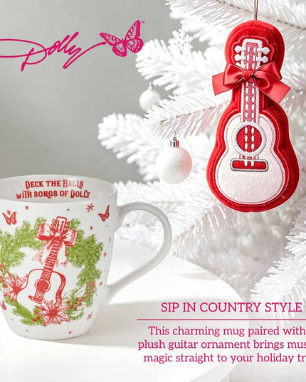 Dolly Parton Hldy Toile 18Oz Mug & Ornament Brown Box Pkg