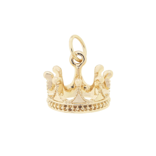 Crown Charm in Shiny Gold