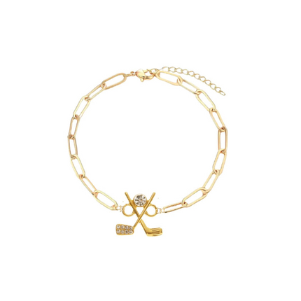 Golf Paperclip Bracelet