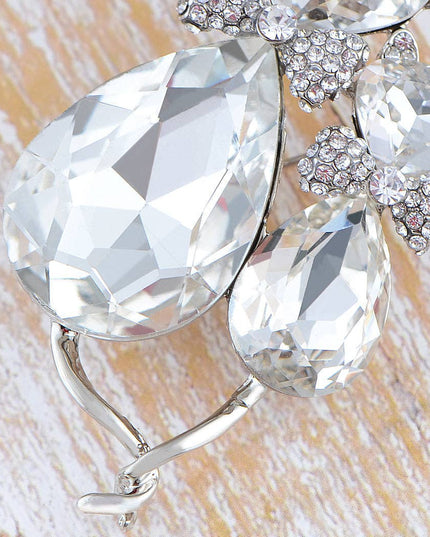 Light Smoked Topaz Kitty Cat Animal Brooch Pin