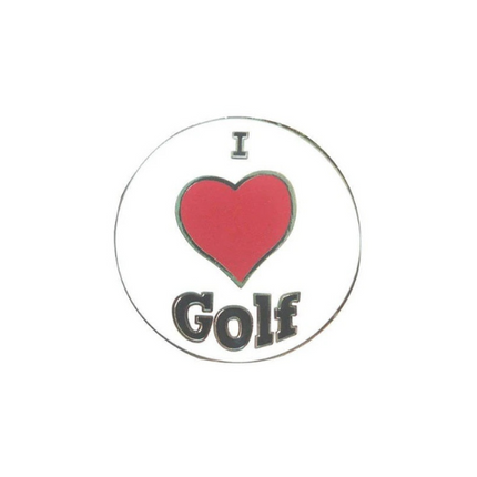 I Love Golf Ball Marker