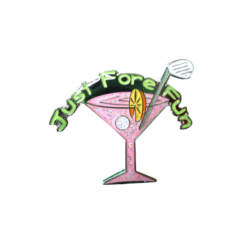 Pink Martini Glass Ball Marker