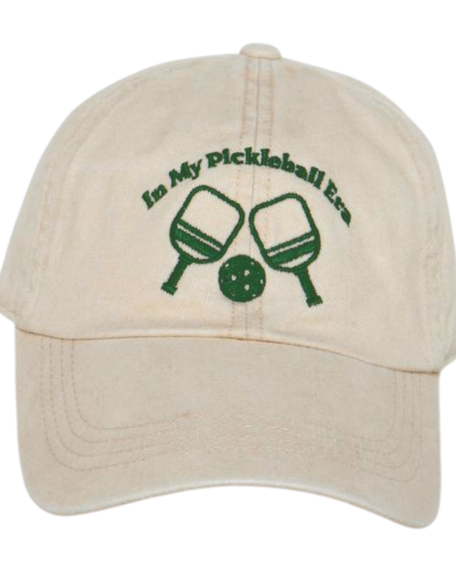 In My Pickleball Era Embroidered Baseball Cap