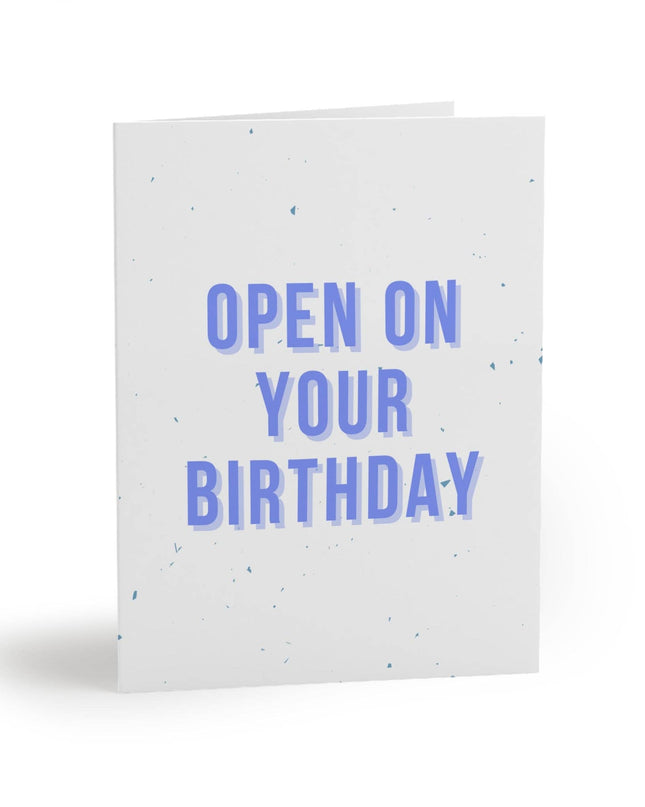 Open On Your Birthday Pickleball Coupon Voucher Greeting Card