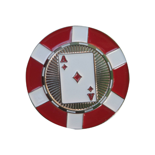 Ace of Diamonds Poker Chip Ball Marker