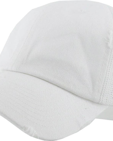 Pickleball Vintage Mesh Baseball Cap Double Paddle embroidery