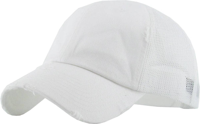 Pickleball Vintage Mesh Baseball Cap Double Paddle embroidery