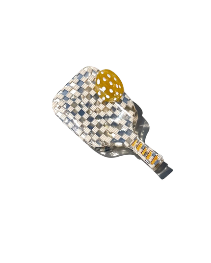 Hand-painted Pickleball Paddle Claw Hair Clip | Eco-Friendly