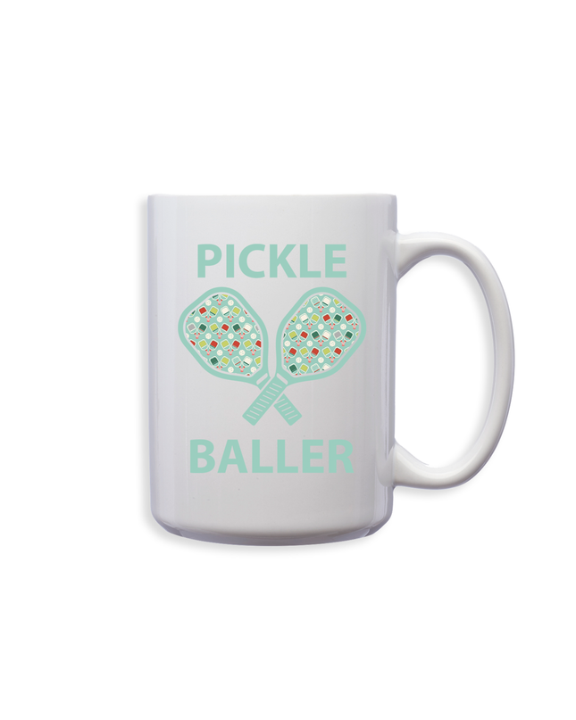 Pickleballer Paddle Mug Mint