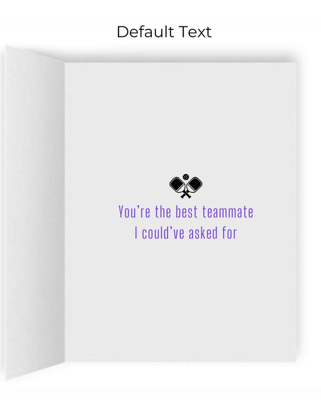 Best Team Ever Pickleball Greeting Card