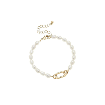 Piper Freshwater Pearl Charm Bracelet Base