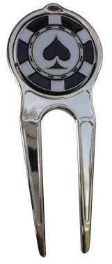 Poker Chip Spades Ball Marker