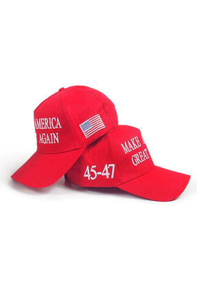 Red Make America Great Again Baseball Cap MOQ 3pcs ZK1728