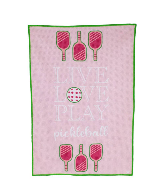 Live Love Pickleball Waffle Sports Towel