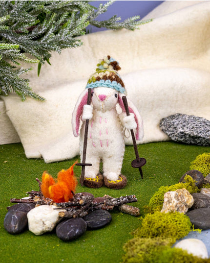 Camp Bunny Felt Ornament