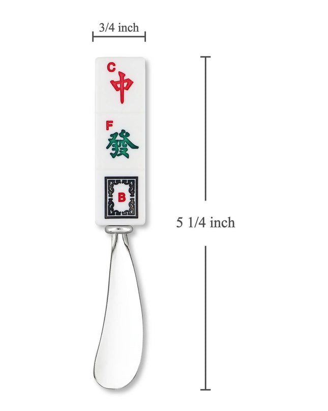 2-Piece Mahjong Honor Suits Zinc Cheese Spreader