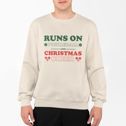 Runs on Pickleball and  Cheer Sweatshirt