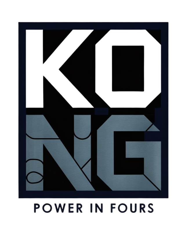 KONG Mahjong Sticker – Power in Fours Square Sticker for Tile Game Fans