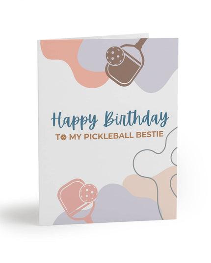 Happy Birthday to My Pickleball Bestie Greeting Card