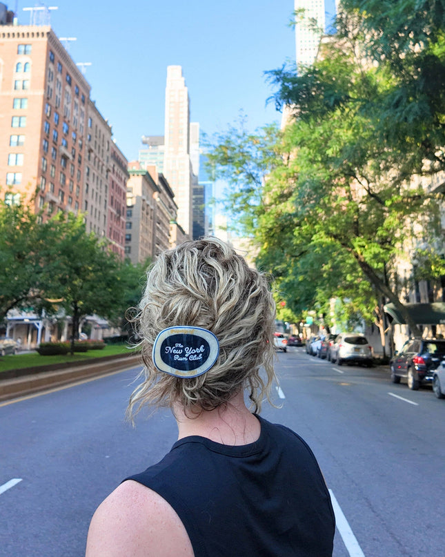 Hand-Painted New York Run Club Lay Down Claw Clip