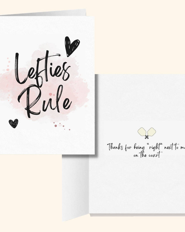 Lefties Rule Pickleball Greeting Card