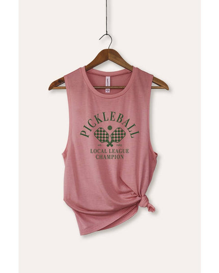 PICKLEBALL CHAMPION GRAPHIC TANK TOP