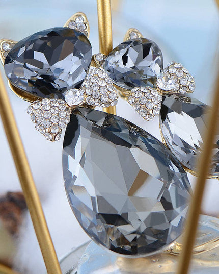 Light Smoked Topaz Kitty Cat Animal Brooch Pin