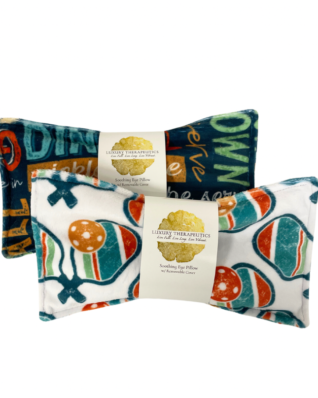 Soothing Eye Pillow Rectangle- Pickleball Paddle White