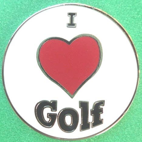 I Love Golf Ball Marker