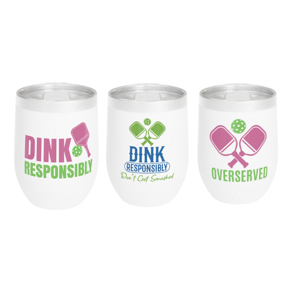 Pickleball Wine Tumblers